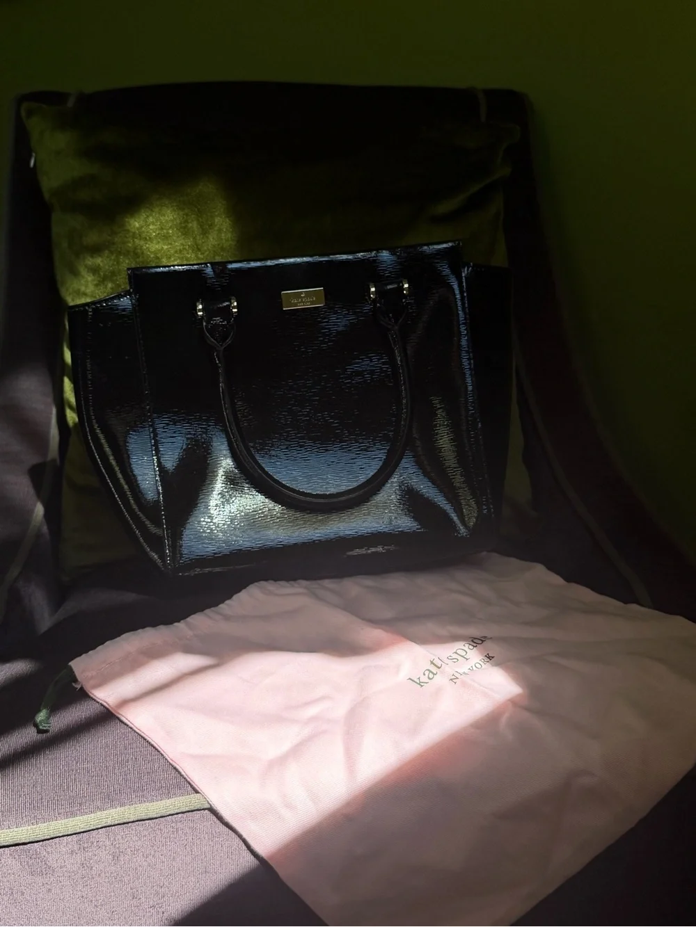 kate spade Black Patent Leather Tote